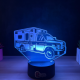 Lampa 3D Personalizata – Ambulanta cu Nume