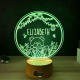 Lampa 3D Personalizata cu Nume – Ursulet in Natura