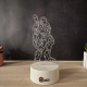 Lampa 3D cu Design Super Erou – Iron Warrior