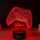 Lampa 3D Personalizata cu Nume – Controller Gamer