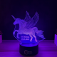Lampa 3D Personalizata cu Nume – Unicorn Magic