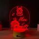 Lampa 3D Personalizata cu Nume – Jungla Vesela