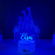 Lampa 3D Personalizata cu Nume – Castel de Printesa