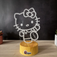 Lampa 3D Personalizata cu Nume – Pisicuta Hello