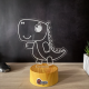 Lampa 3D Personalizata cu Nume – Dinozaur Zambaret