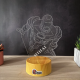 Lampa 3D Personalizata cu Nume – Iron Hero
