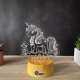 Lampa 3D Personalizata cu Nume – Unicorn
