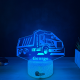 Lampa 3D Personalizata – Basculanta cu Nume