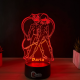 Lampa 3D Personalizata – Buburuza si Motanul Noir