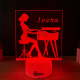 Lampa 3D Personalizata – Pianista cu Nume