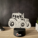Lampa 3D Personalizata – Tractor cu Nume