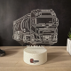 Lampa 3D Personalizata – Camion VOLVO cu Nume