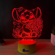 Lampa 3D Personalizata – Stitch cu Flori
