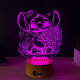 Lampa 3D Personalizata – Stitch cu Flori