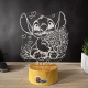 Lampa 3D Personalizata – Stitch cu Flori