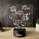 Lampa 3D Personalizata – Masinute Cars