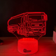 Lampa 3D Personalizata – Camion Cisterna MAN cu Nume