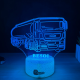 Lampa 3D Personalizata – Camion Cisterna MAN cu Nume