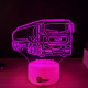 Lampa 3D Personalizata – Camion Cisterna MAN cu Nume