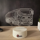 Lampa 3D Personalizata – Camion Cisterna MAN cu Nume