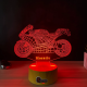Lampa 3D Personalizata – Motocicleta Sport