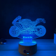 Lampa 3D Personalizata – Motocicleta Sport
