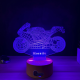 Lampa 3D Personalizata – Motocicleta Sport