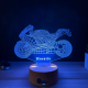 Lampa 3D Personalizata – Motocicleta Sport