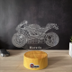 Lampa 3D Personalizata – Motocicleta Sport
