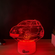 Lampa 3D Personalizata – Fiat 500 - Mica, dar cu Atitudine!