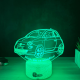 Lampa 3D Personalizata – Fiat 500 - Mica, dar cu Atitudine!
