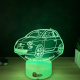 Lampa 3D Personalizata – Fiat 500 - Mica, dar cu Atitudine!