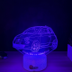 Lampa 3D Personalizata – Fiat 500 - Mica, dar cu Atitudine!