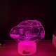 Lampa 3D Personalizata – Fiat 500 - Mica, dar cu Atitudine!
