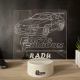 Lampa 3D Personalizata Fast and Furious – Masina Sport Supra