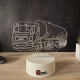Lampa 3D Personalizata – Camion MAN.2 Cisterna cu Nume
