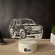 Lampa 3D Personalizata cu Masina – Toyota Land Cruiser Edition