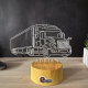 Lampa 3D Personalizata – Camion Volvo American cu Nume