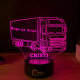 Lampa 3D Personalizata – Camion Mercedes Actros cu Nume