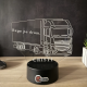 Lampa 3D Personalizata – Camion Mercedes Actros cu Nume
