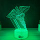 Lampa 3D Personalizata – Caduceu Medical