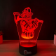 Lampa 3D Personalizata – Pompierul Erou