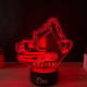 Lampa 3D Personalizata – Excavator