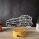 Lampa 3D Personalizata – Locomotiva CFR