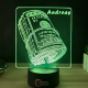 Lampa 3D Personalizata – Teanc de Bani
