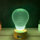 Lampa 3D cu Design Futuristic – Bulb Geometric