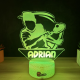 Lampa 3D cu Nume Personalizat – Tenis Player