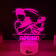 Lampa 3D cu Nume Personalizat – Tenis Player