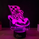 Lampa 3D cu Nume Personalizat – Micul Campion Karting