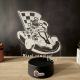 Lampa 3D cu Nume Personalizat – Micul Campion Karting